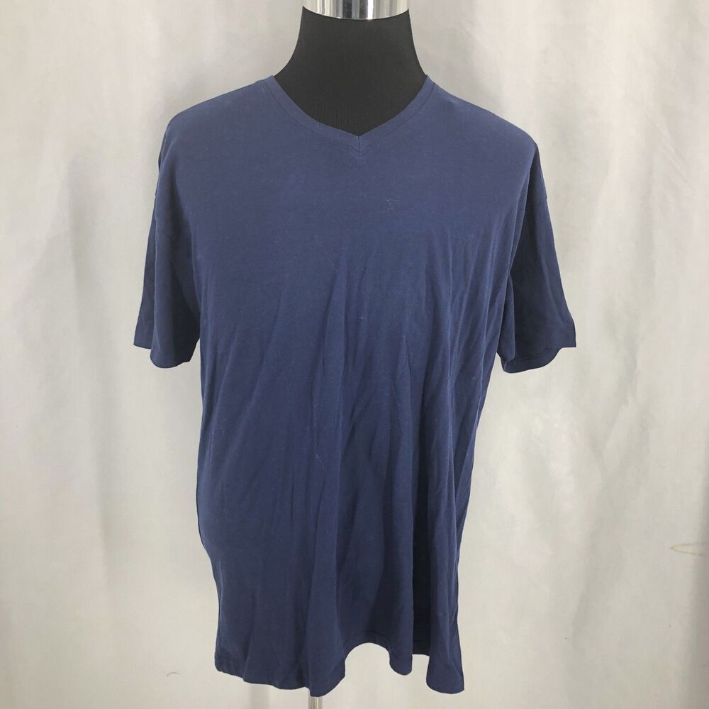 Sleep Hero Pajama Shirt V Neck Short Sleeve Navy Blue M01003MNA XL
